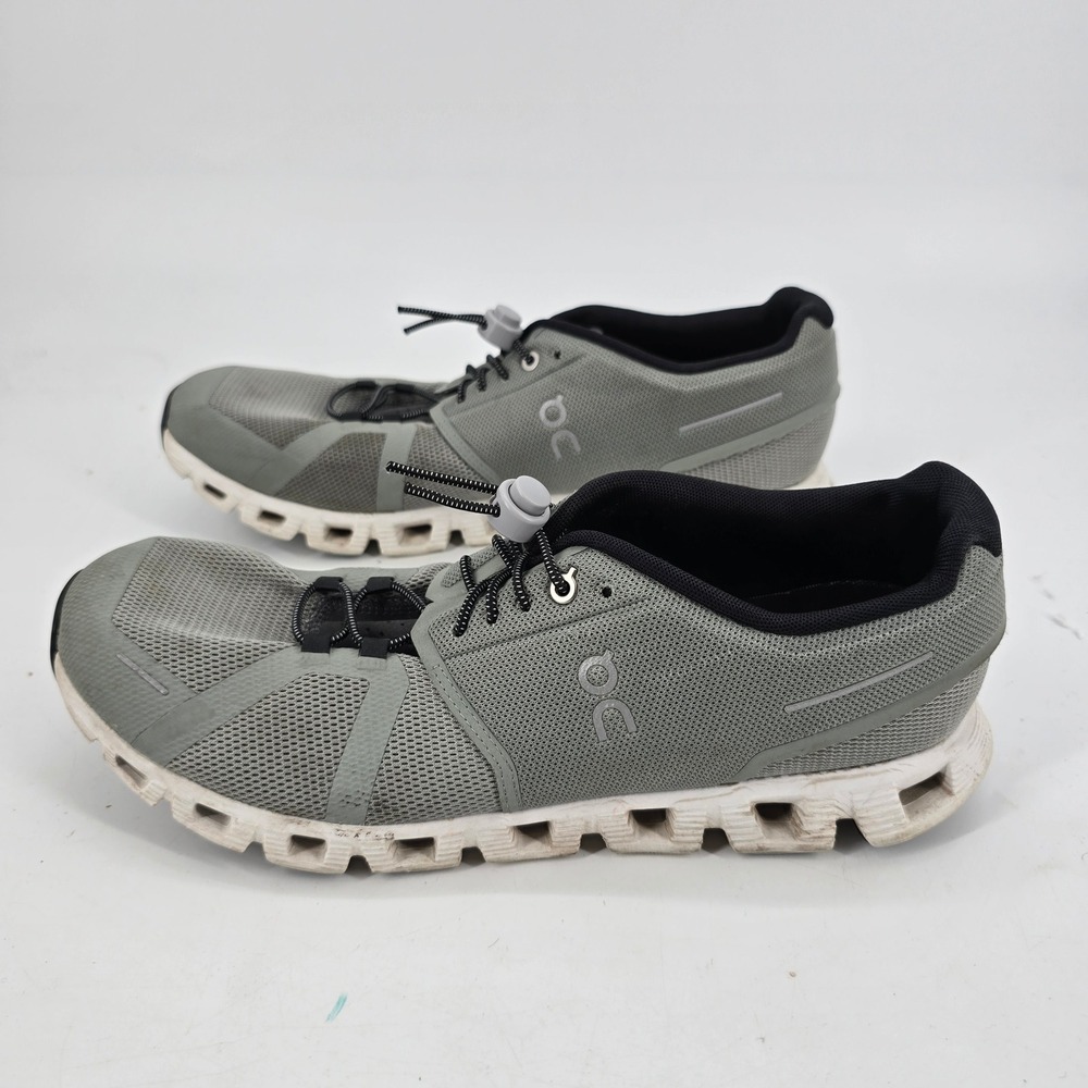 On Running Cloud 5 Mens 12.5 Running Shoes Olive Green Grey 59.98559